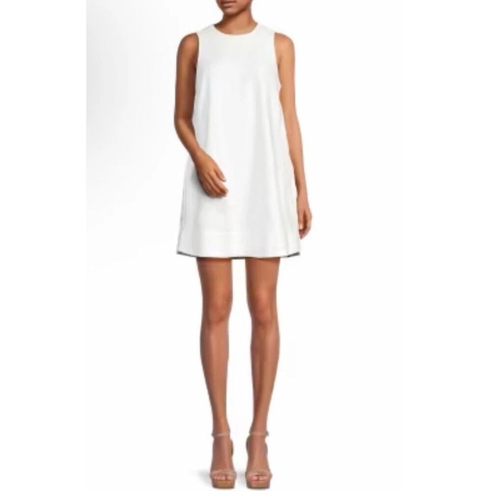 rag & bone Rosalind A-line Cotton-Linen Minidress XXS White NEW